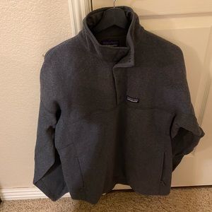 Grey Patagonia Pull Over Sweater